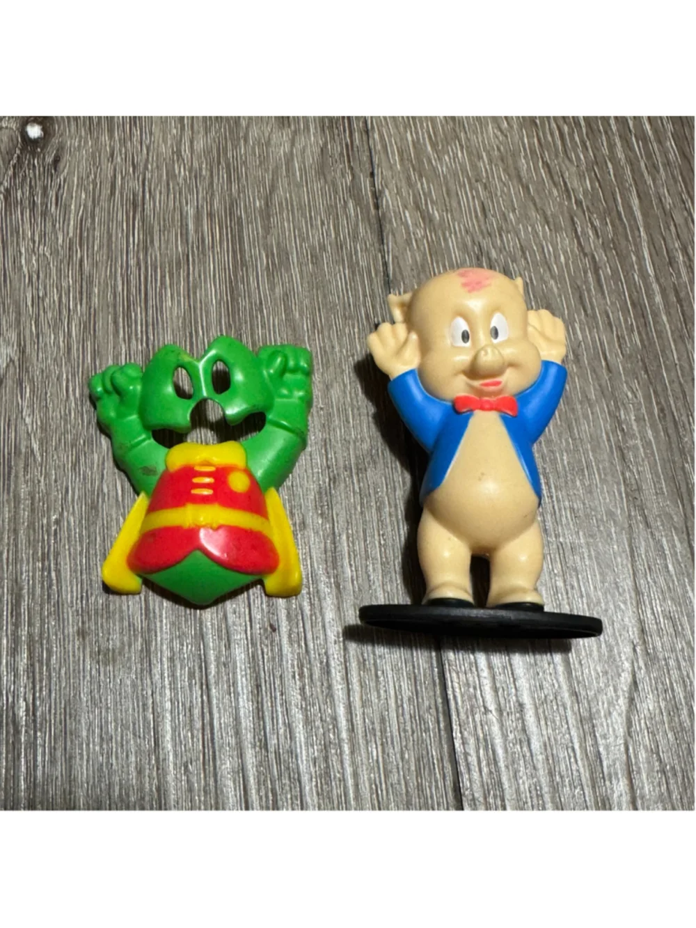 1996 Vintage Burger King Porky Pig Robin Action Figure